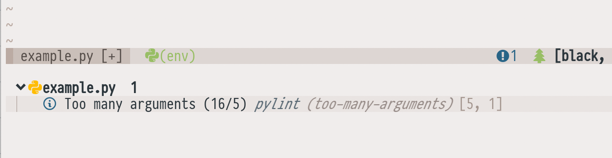 pylint too-many-arguments error